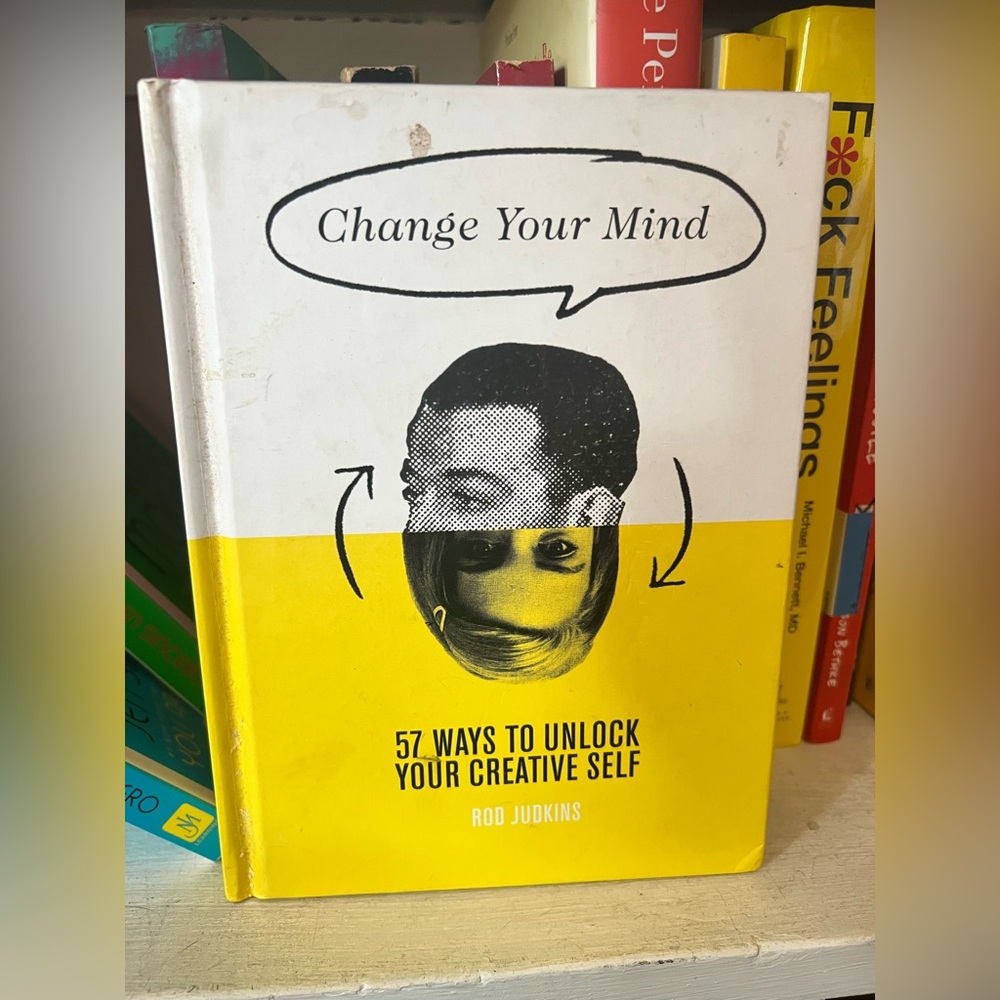 Change Your Mind Book with Yellow and White Cover